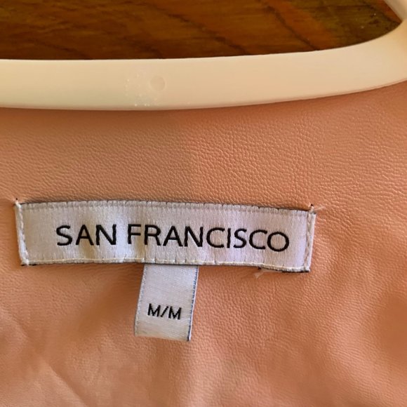 Coat, San Francisco, Pink. Size Medium, False Leather. - Picture 8 of 9